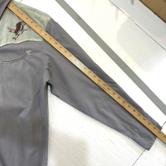 Bravo Rodeo Cowboy Shirt Western Pearl Snaps Embroidered Eagles Vintage NWT - Picture 10 of 11